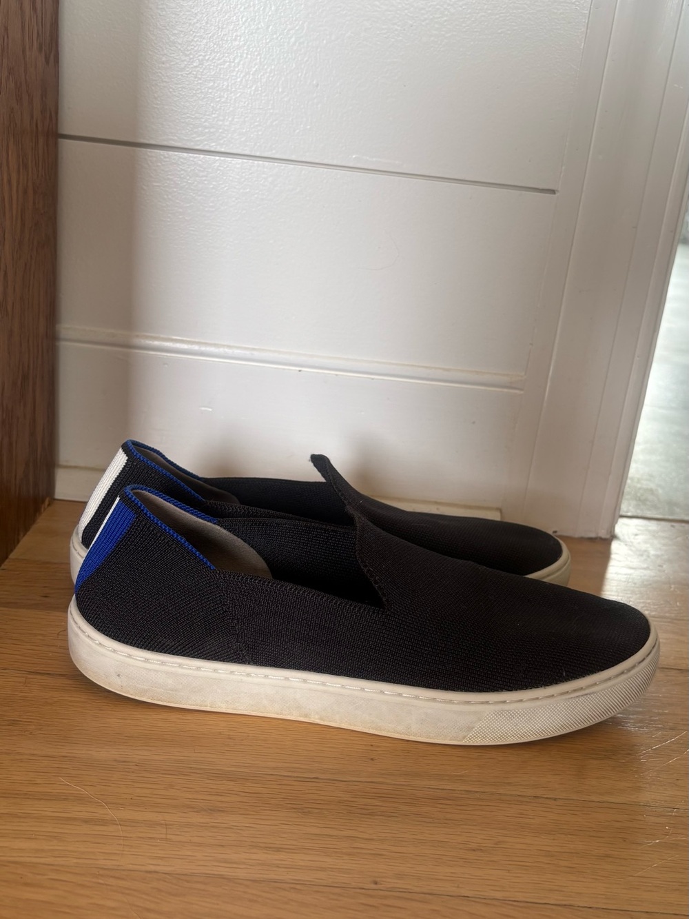 ROTHYS Black Slip-On Sneakers with White Sole - Picture 3 of 5